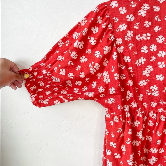 NWT Madewell Puff-Sleeve Button-Front Top - Picture 10 of 11